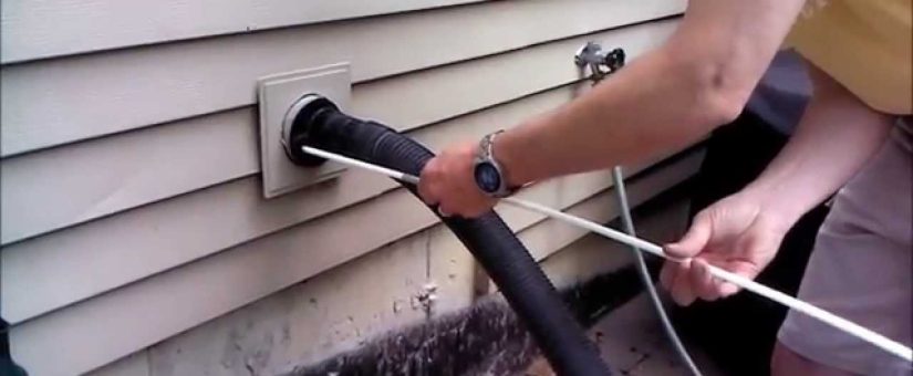DIY dryer vent cleaning